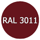 Металочерепиця в кольоровій гамі RAL 3011